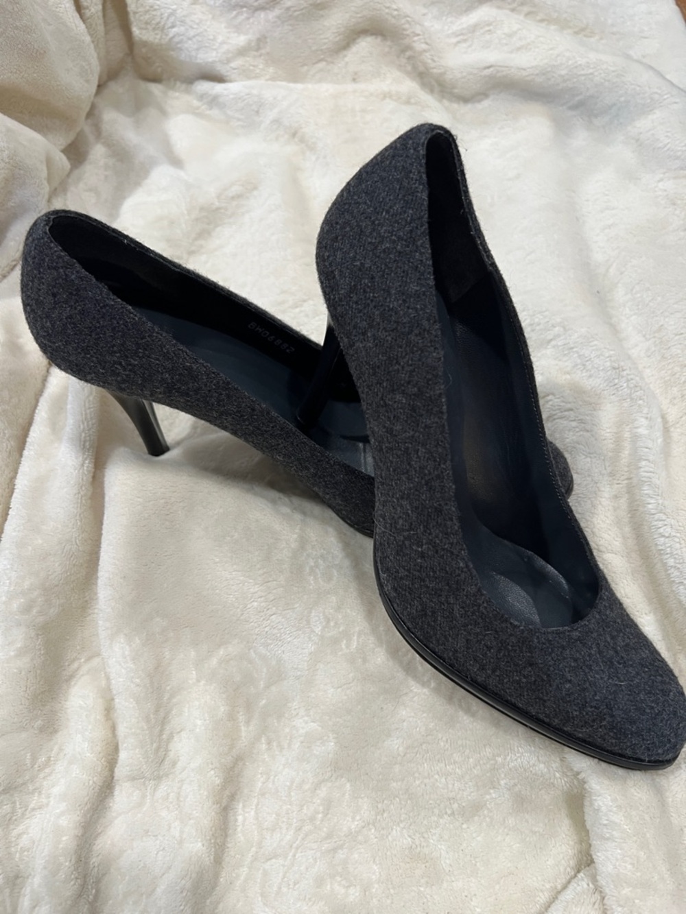 Stewart Weitzman Classic Women's Dark Gray Wool 4”Heels